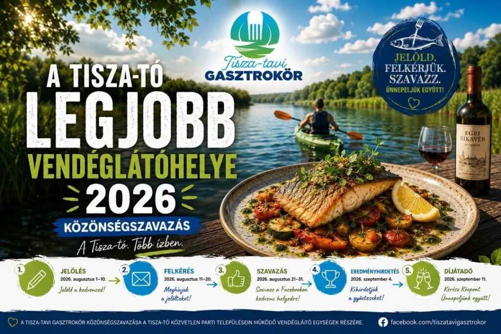 Elindult a nagy Tisza‑tavi szavazás: melyik vendéglátóhely a kedvenced?